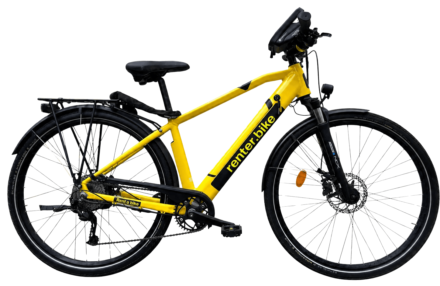 Econic electric bike, side view